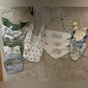 Bundle14 items Baby snap bibs cotton bibs Carter’s bibs